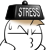 壓力大 :stress